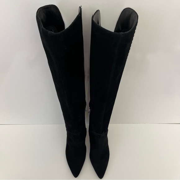 VINCE CAMUTO Seselti Suede Over The Knee Boot in Black NEW - Picture 7 of 16